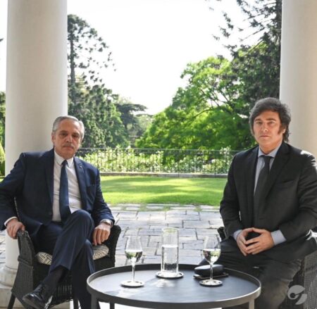 Inicia la transición: Javier Milei se reunió con Alberto Fernández esta mañana