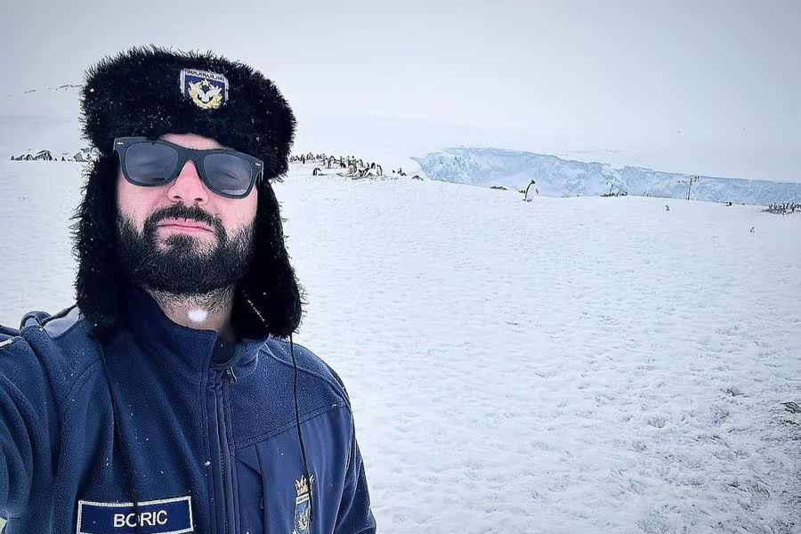 Boric sobre la Antártica