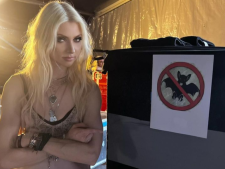 Taylor Momsen, vocalista telonera de AC/DC fue mordida por murciélago en pleno show taylor momsen