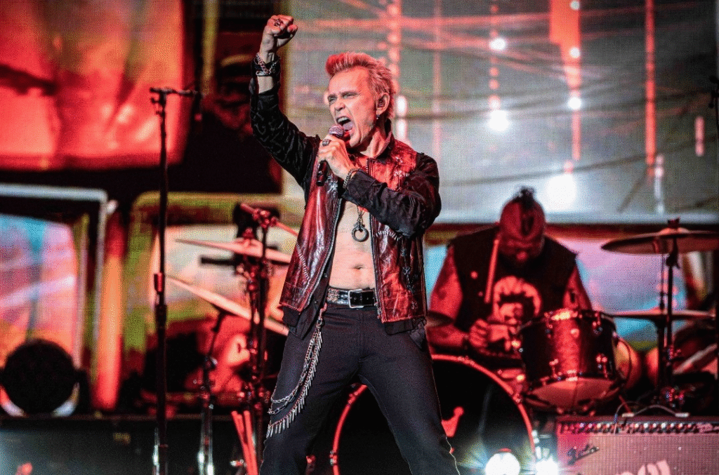 Billy Idol debutó en nuestro país el 2022.